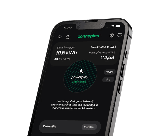 Zonneplan app met laadkosten verrekenen